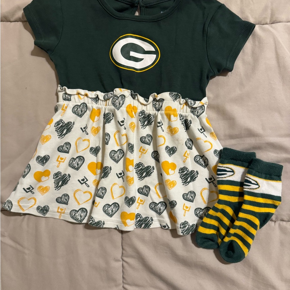 NFL Green Baby Outfit